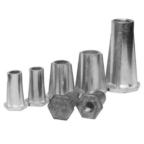 THREADED ZINC INSERTS